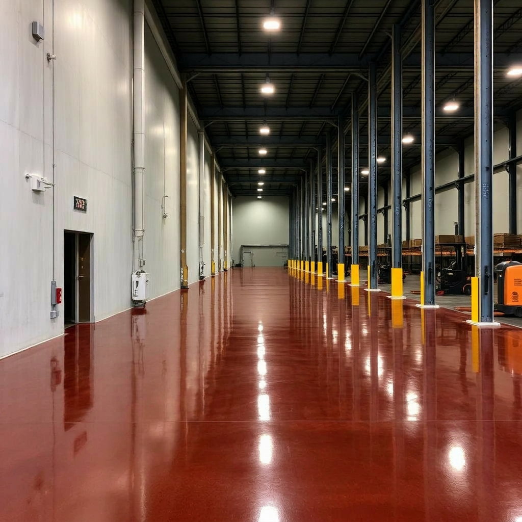 Polished commercial concrete